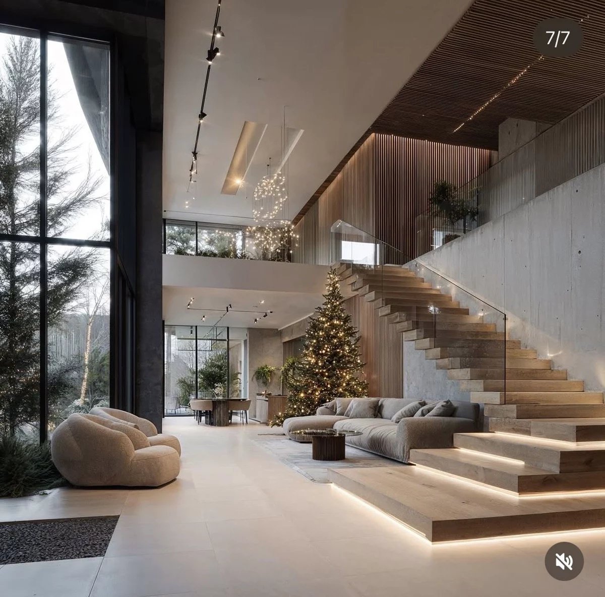 Floating stair