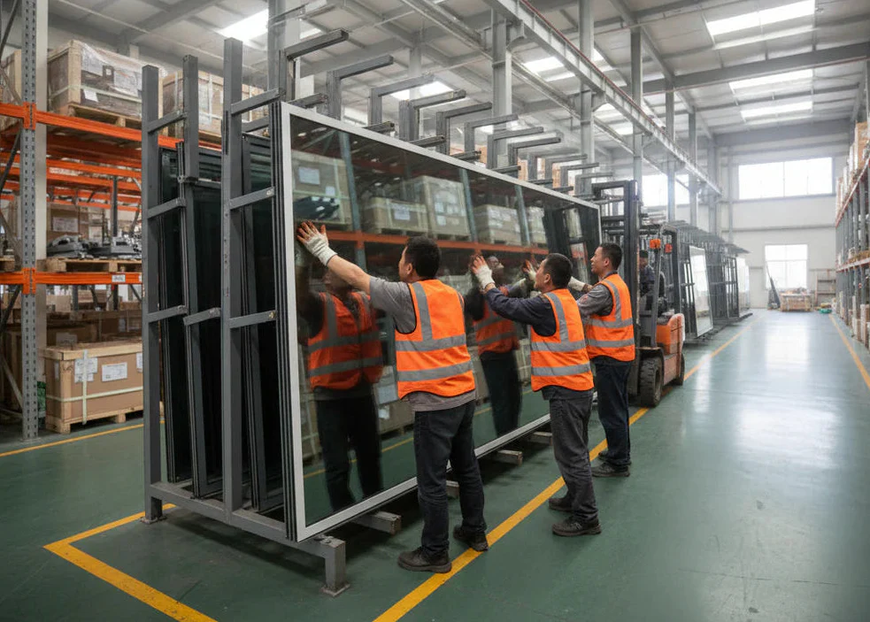 Safe warehouse storage for building materials